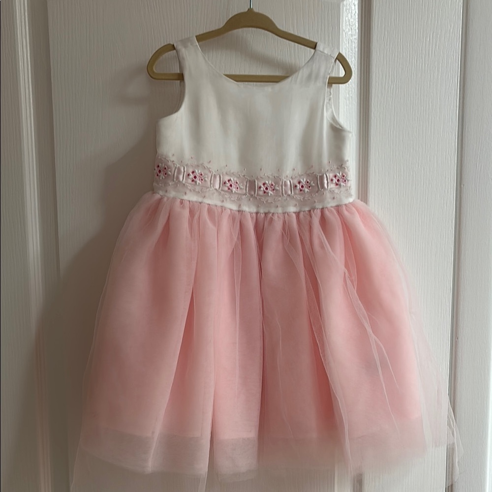 Pink and White Tulle Dress